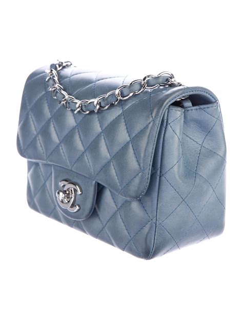 chanel square bag blue|Chanel square flap bag.